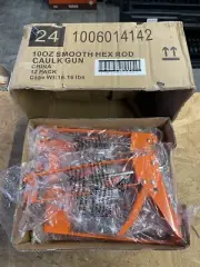 Anvil 10 oz. Smooth Hex Rod Caulk Gun Hand Seal Puncture Tool Orange 12 Pack