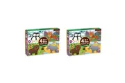 2x Mudpuppy Kids Children 4 In A Box Jigsaw Puzzle Game Toy Set Animals 3y+