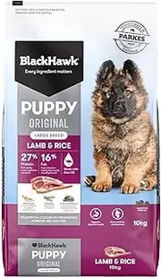 Black Hawk Puppy Large Breed Lamb and Rice Dry Dog Food 10 Kg