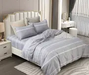 Winslow King Size Quilt/Doona/Duvet Cover Set M457 Grey