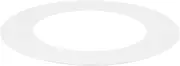 uxcell 1-Pack Goof Rings for 4 Inch Recessed Lights, 4.3" ID 6.7" OD Durable Steel Trim Ring Flush Mount White Can Light Trim Ring Cover for Ceiling Can Downlights