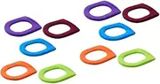 iplusmile 2sets 5pcs Soft Toilet Seat Cover Pads Colorful Durable Closestool Mats for Comfortable Home Bathroom Use Random Colors Random Color 5pcs*2