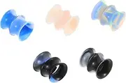 [Beavorty] Ear Gauges 10pcs Silicone Ear Tunnels Plugs Stretching Jewelry Soft - Fashion Earring Set for Men Women
