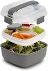Stackable Lunch Box Container, Bento Style Food Storage with Removeable