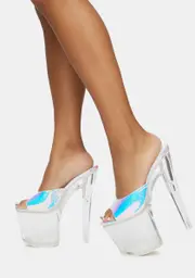 [XTRA by YRU] Sasha Atlantis Clear Platform Heels