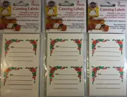 3ea 24pk Norpro #602 Wide Mouth Canning Food Mason Jar Labels/Identify Stickers