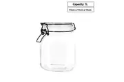 1L Glass Jars Food Storage Clip Jar Canister Kitchen Pantry Preserving Container