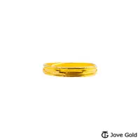 在飛比找PChome24h購物優惠-JoveGold漾金飾 浪漫步伐黃金女戒指