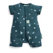 Ergopouch baby/Infant Layers Short Sleeve Tog 0.2 Size 6-12 Months Ocean Print