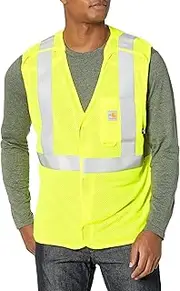 [CARHARTT] mens Flame Resistant High-visibility Mesh Class 2 VestFlame Resistant High-Visibility Mesh Class 2 Vest