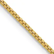 14K Yellow Gold 14 Inch 1mm Box With Lobster Clasp Chain
