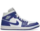Nike Air Jordan 1 Mid Kentucky Blue White Shoes BQ6472-104 Women's Size 5W