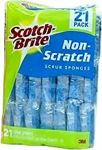 Scotch Brite Heavy Duty Scrub Sponge Net, Green, 21 Count