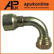 Parker Hydraulic Hose Insert 90 Deg Swept Angle 3/8" x 3/8" for Digger Excavator