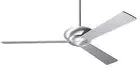 Modern Fan Company Altus Brushed Aluminum 52" Ceiling Fan with Remote Control