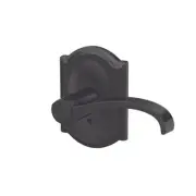 Whitney Lever with Camelot Rose Non Turning Dummy Lock Matte Black Finish
