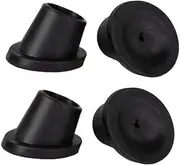 4 Pieces Replacement Feet Chair Leg Cap Convenient Non Slip for Commode Chair Accessories Rubber Tips Slope Rubber Feet Pads, 28mm