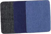 KONTONTY 15pcs Iron Denim Patches Black Dark Blue Light Blue for Elbows Knees and Clothing Repairs Versatile Reinforcement Decoration