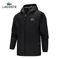 在飛比找蝦皮購物優惠-Lacoste 男士夾克防水跑步夾克運動裝休閒防風夾克