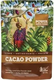 Power Super Foods Cacao Powder Certified Organic 125g