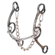 Classic Equine Sherry Cervi Diamond Long Shank Barrel Bit Twisted Wire Dogbone
