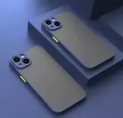 Shockproof Armor Matte Case For iphone 15 Pro Max Luxury Silicone Bumper Blue