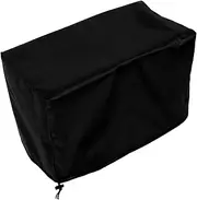 BEBEMOKO Boat Motor Cover Lawn Tractor Cover Polyester Black Motor Boat Cover Boat Outboard Motor Cover