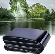 Pond Liners, 5 Mil Fish Pond Mat Black HDPE Pond Lining, 7x10m 8x12m 10x15m Koi Fish Pond Liner for Outdoor Ponds, Streams, Garden Fountains, Waterfalls(4x10m(13.1x32.8ft))