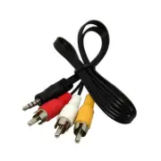 SANSAI 4 Pole 3.5mm Plug to 3RCA Plugs A/V Lead 1.5M CK-9103