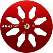 7" 1/4" Akai Red Light Metal Aluminum Reel to Reel Akai GX-77 Empty Take Up Reel