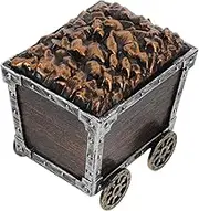 Box Mineral Car Car Dashboard Decoration Plastic Treasure Chest Pirate Treasure Chest Light Brown Plastic