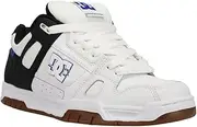 [DC Shoes] DC Men's Stag XE Skate Shoe, 12, White/Black/Blue, 7