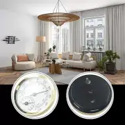 Thermometer For Houses Gold + White Offices Schools Thermometer Hygrometer