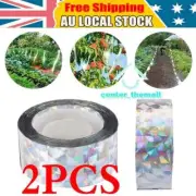 2xTwo-Side Reflective Farm Bird Scare ReM1llent TaNJ Visual Flash Anti-Bird Tape