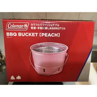 美國 Coleman BBQ水桶 /桃紅烤肉爐 烤肉架 燒烤爐 焚火台 暖爐