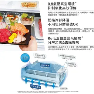 HITACHI 日立 RHW620RJ 六門冰箱 614L 日本製 自動製冰 日本原裝
