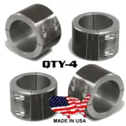 4 - Steel Universal Weld On Bar Clamp 2-1/4" Roll Cage Fabrication Mount 4 Bolt