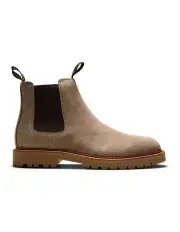 [Aquila] Cascade Suede Chelsea Boots in Taupe