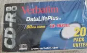 Verbatim Data Life Plus CD-R With Cases Pack of 20 Sealed