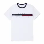 【TOMMY HILFIGER】TOMMY 經典LOGO圖案短袖T恤 上衣-白色(平輸品)