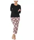 MUK LUKS Sz XS Pajamas - Jogger Set Tartan Plaid Sleepwear A384766