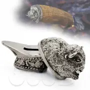 RvD CooB Set Metal Silver Knife Guard Pommel Bolster BISON Knife Making Handle
