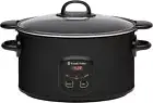 Healthy Choice 6L Slow Cooker - Powerful 300W Electric Slow Cooker with Large...