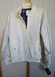 NWT Gant Sportswear Madras Reversible Zip Front Cotton Bomber Jacket Men's L