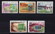 s5245) HAUTE VOLTA 1977 MNH** WC Football - CM Calcio 5v World Cup stamps IMPERF