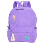 Billie: Full Size Corduroy Backpack: Periwinkle