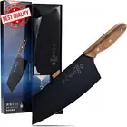 Cleaver Stainless Steel Utility Knife Wooden Handle Kitchen Tool