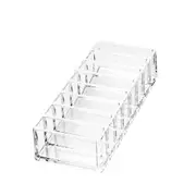 2Pcs Transparent Acrylic Storage Box Cosmetic Organizer Lipstick Powder Blush Storage Rack Storage Box Display Stand Tool