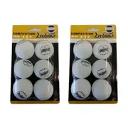 2x Yashima 3 Star ITTF Approved Practice/Competition Table Tennis Balls - White