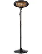 [Lenoxx] Portable Outdoor Electric Patio Heater 2000W 2.1m in Black